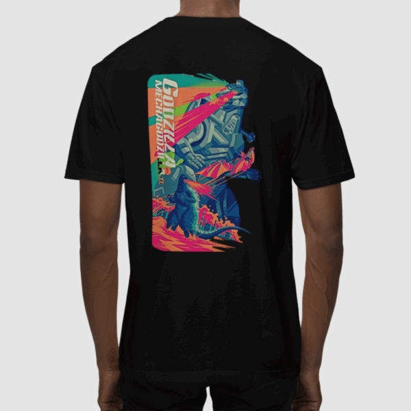 MechaGodzilla Black -  Round Neck T - shirt