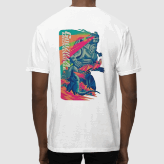MechaGodzilla White -  Round Neck T - shirt