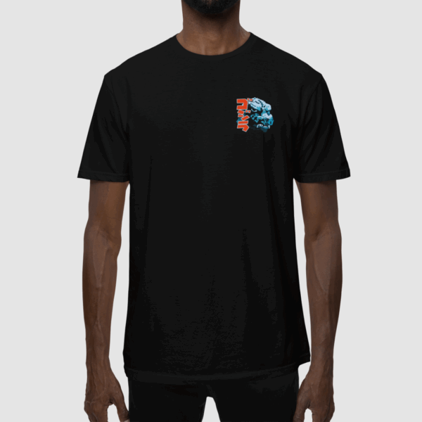 ROAR Black -  Round Neck T - shirt - Image 2
