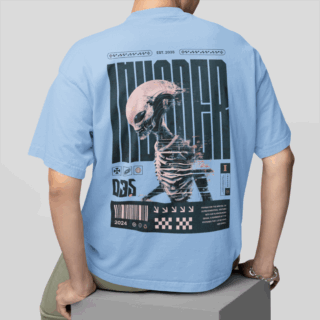 ALIEN  SKY - Round Neck T-shirt