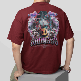 Away Maroon - Round Neck T-shirt