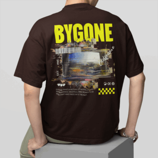 BYGONE  Coffee - Round Neck T-shirt