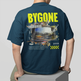BYGONE  Petrol - Round Neck T-shirt