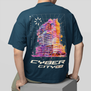 CITY 5.0 Petrol  - Round Neck T-shirt