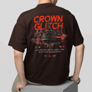 CROWN Coffee  - Round Neck T-shirt