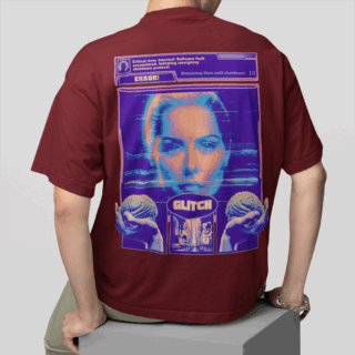 ERROR  Maroon - Round Neck T-shirt