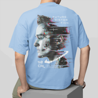 FUTURISTIC MALE SKY  - Round Neck T-shirt