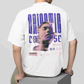 GALACTIC  White - Round Neck T-shirt