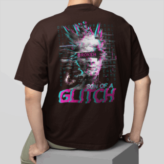 Broken Coffee - Round Neck T-shirt