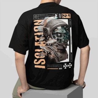 Issoletion Black - Round Neck T-shirt