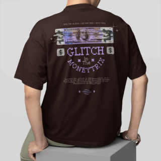 MONEYTRIX Coffee - Round Neck T-shirt