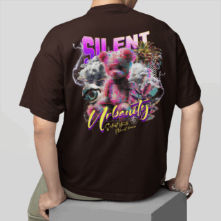 Silent Coffee - Round Neck T-shirt