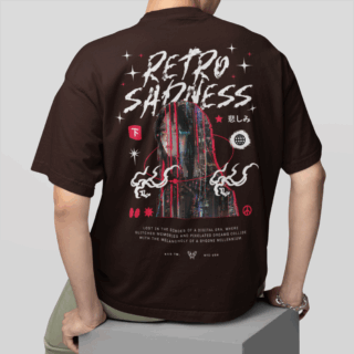 Sadness Coffee - Round Neck T-shirt