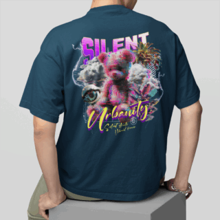 Silent Petrol - Round Neck T-shirt