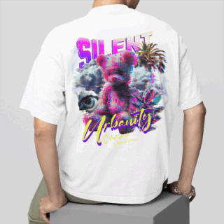 Silent White - Round Neck T-shirt