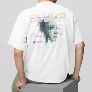 Slump White - Round Neck T-shirt