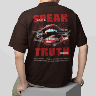 Speak Coffee - Round Neck T-shirt