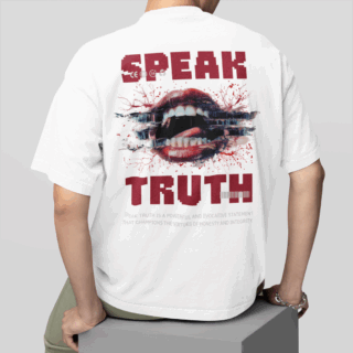 Speak White - Round Neck T-shirt