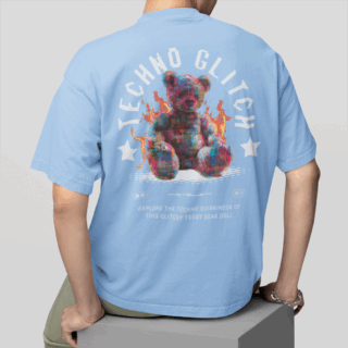 Teddy SKY - Round Neck T-shirt