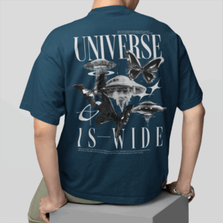 Universe Petrol - Round Neck T-shirt