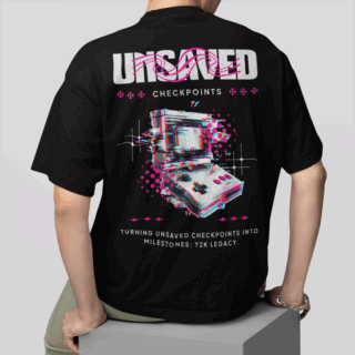 Y2K Black - Round Neck T-shirt