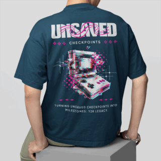 Y2K Petrol - Round Neck T-shirt