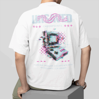 Y2K White - Round Neck T-shirt